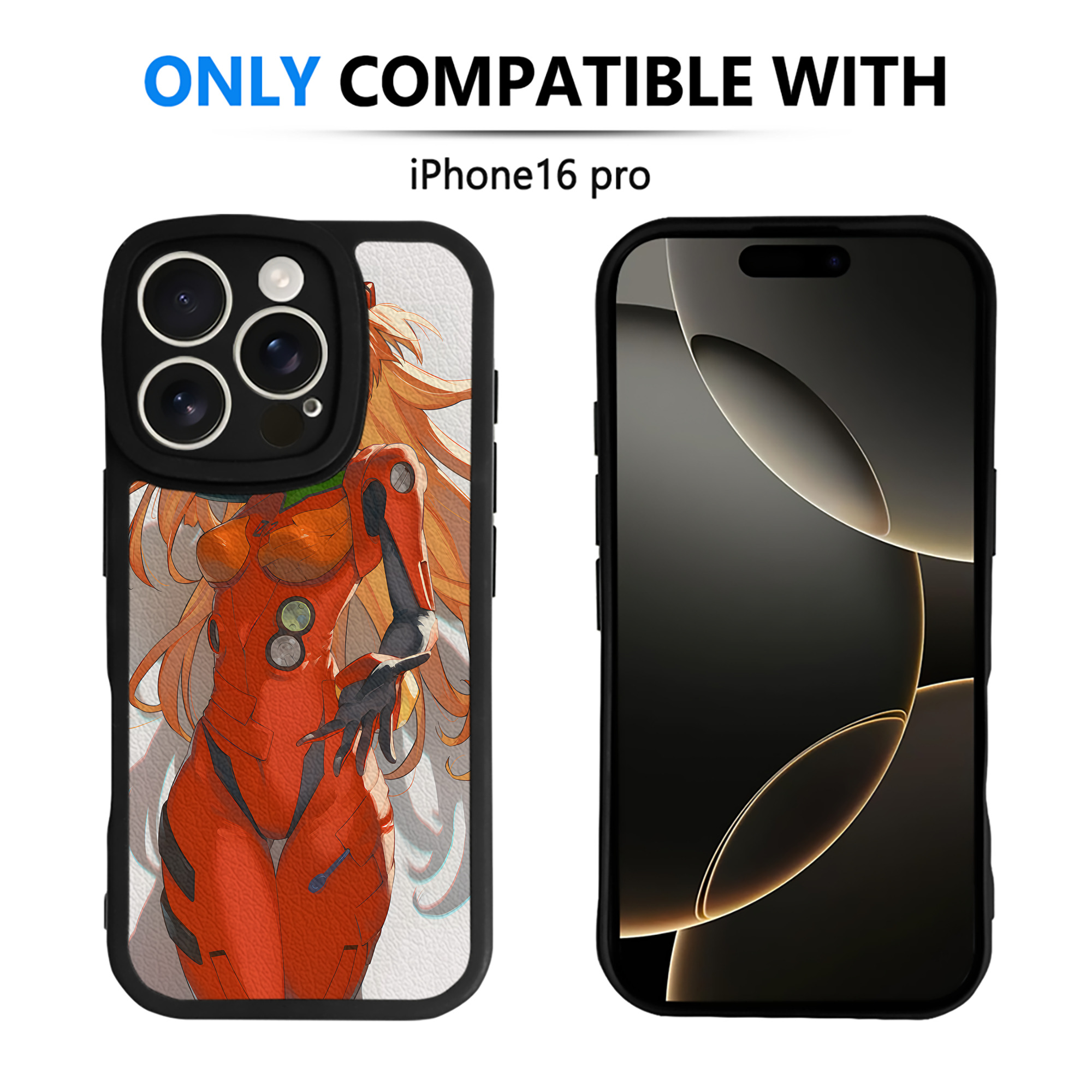 （画像用） EVA 新世紀エヴァンゲリオン 【iPhone 16シリーズ対応】シリコンスマホケース（レザー調） 材質：シリコン